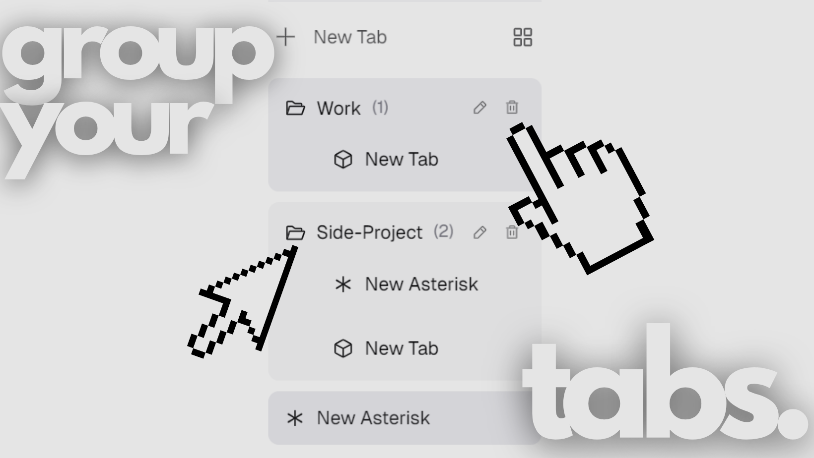 Tab Groups Interface