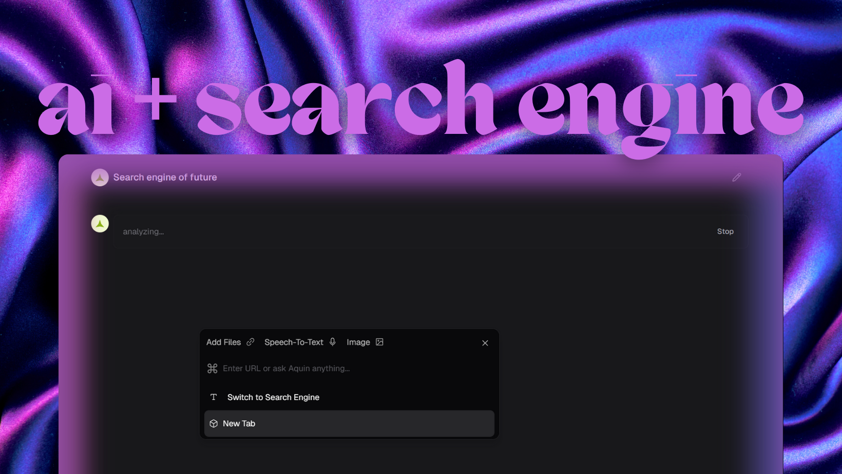 AI Search Engine Interface